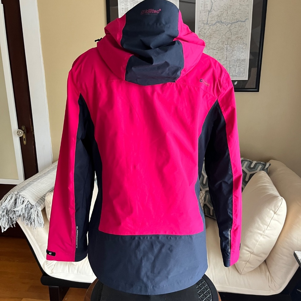 NWT Killtec Kow 104 Insulated Hooded Ski Jacket Dark Orchid - Picture 2 of 8